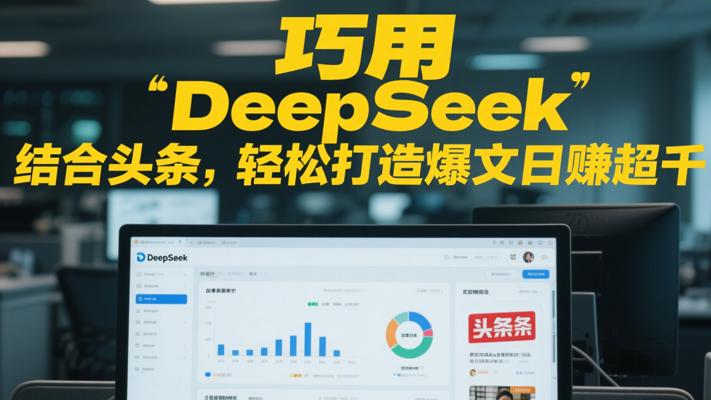 巧用DeepSeek结合头条，轻松打造爆文日赚超千