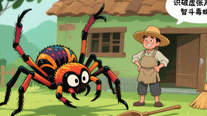 农夫智斗毒蜘蛛：识破虚张声势的生存博弈