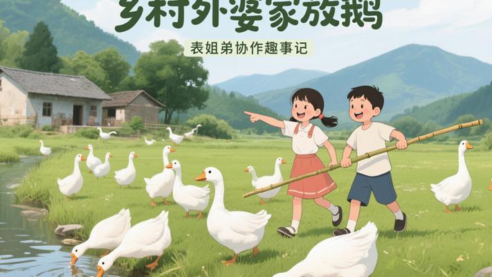 乡村外婆家放鹅趣事与表姐弟协作记
