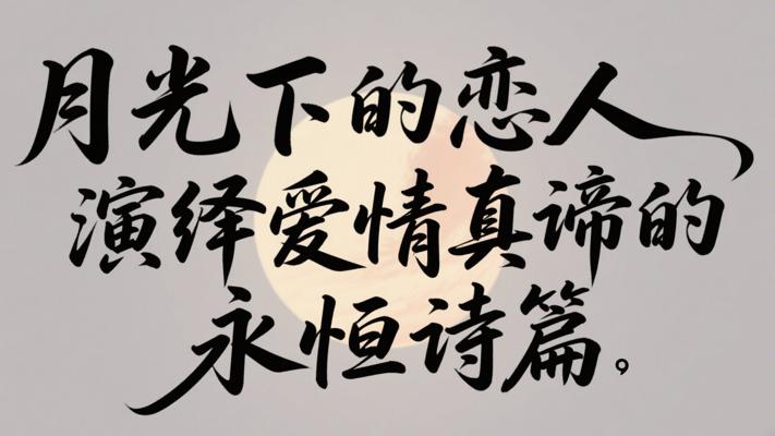 月光下的恋人演绎爱情真谛的永恒诗篇