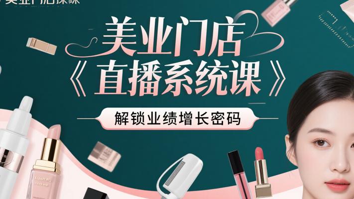 《美业门店直播系统课》：解锁业绩增长密码
