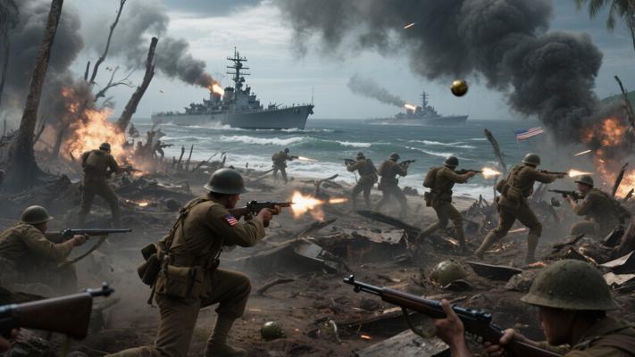 惊心动魄的美日瓜岛鏖战：铁血交锋下的生死博弈