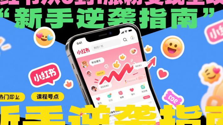 《小红书从0到1涨粉变现全攻略》：新手逆袭指南