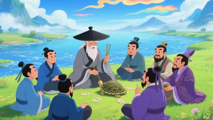 厉司河畔卜者为众贤卜算命运的奇妙故事