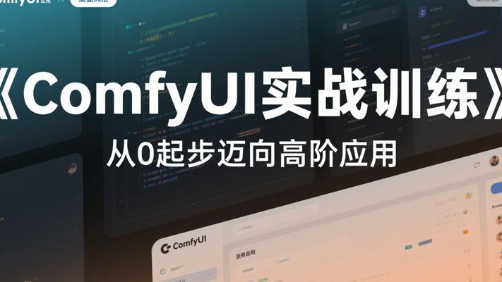 《ComfyUI实战训练》：从0起步迈向高阶应用