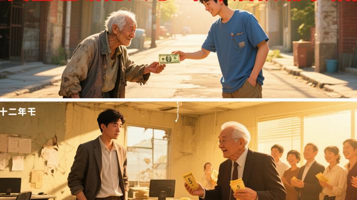 五美金温暖他人心十年后获涌泉相报故事