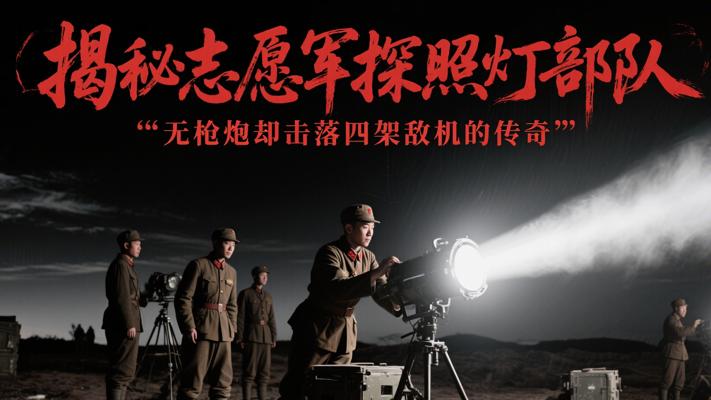 揭秘志愿军探照灯部队：无枪炮却击落四架敌机的传奇
