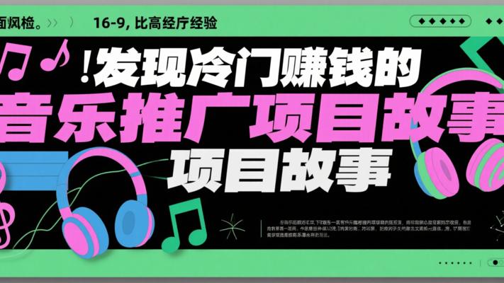 发现冷门赚钱的音乐推广项目故事