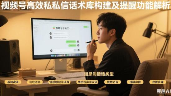 视频号高效私信话术库构建及提醒功能解析