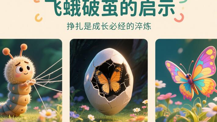 飞蛾破茧的启示：挣扎是成长必经的淬炼