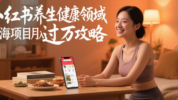 小红书养生健康领域蓝海项目月入过万攻略