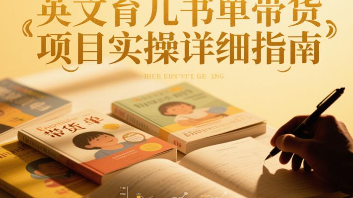 英文育儿书单带货项目实操详细指南