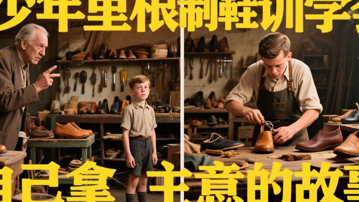 少年里根制鞋遇训学会自己拿主意的故事