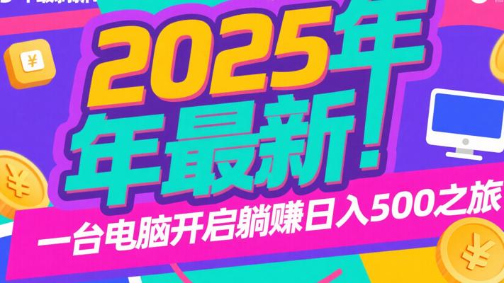 2025年最新！一台电脑开启躺赚日入500之旅