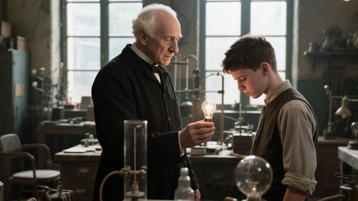 爱迪生再托学徒送灯泡诠释真正原谅