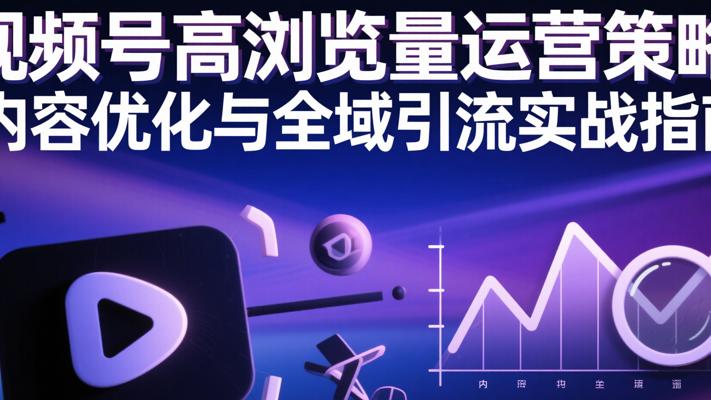 视频号高浏览量运营策略：内容优化与全域引流实战指南