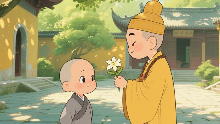 寺院法师以夜来香点化心浮气躁小沙弥的故事