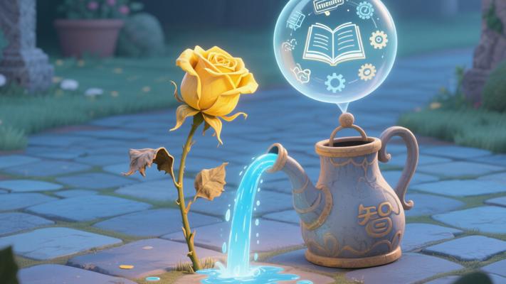 黄玫瑰的重生启示用智慧之水浇灌生命尊严