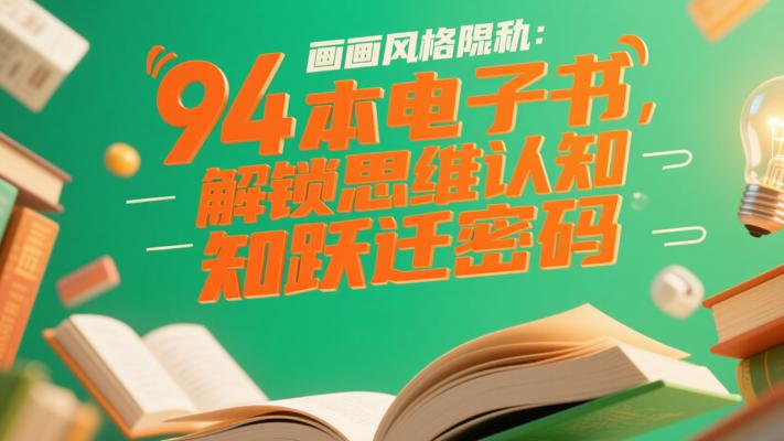 94本电子书，解锁思维认知跃迁密码