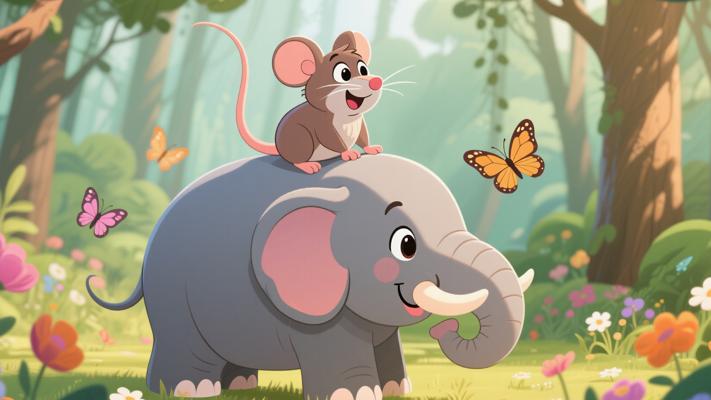 老鼠与大象从敌对到友谊的完美战胜故事
