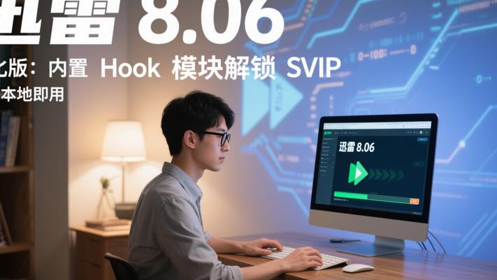 迅雷8.06绿化版：内置Hook模块解锁SVIP功能本地即用