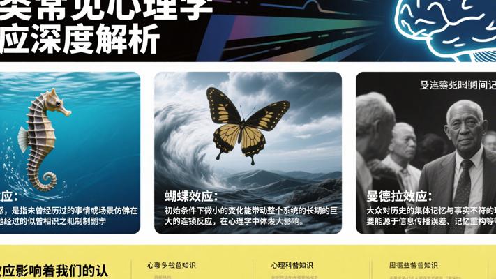 人类常见心理学效应深度解析海马蝴蝶曼德拉效应故事