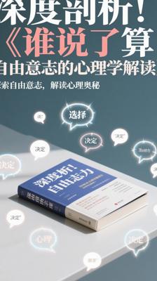 深度剖析！《谁说了算：自由意志的心理学解读》