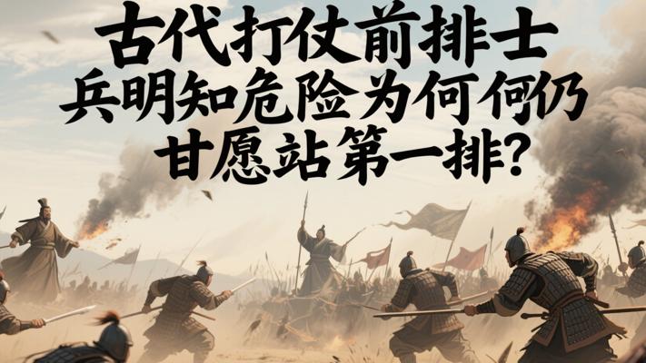 古代打仗前排士兵明知危险为何仍甘愿站第一排？