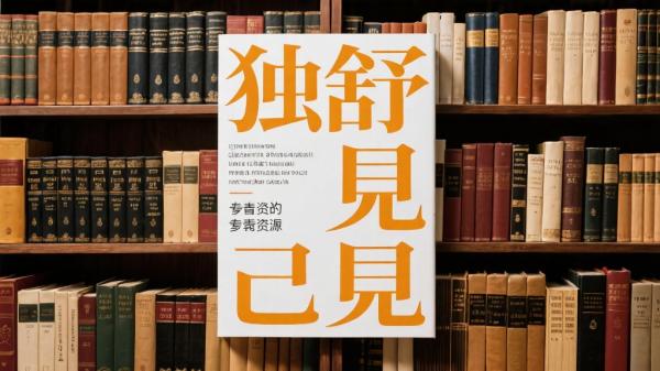独抒己见的珍贵书籍资源