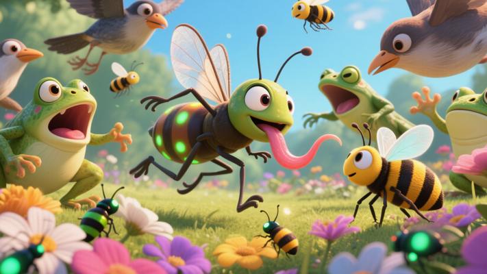 蚊子苍蝇整容变萤火虫蜜蜂后遭厄运的故事