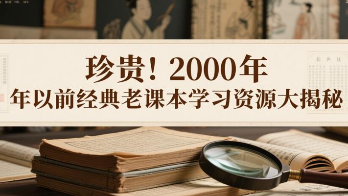 珍贵！2000年以前经典老课本学习资源大揭秘