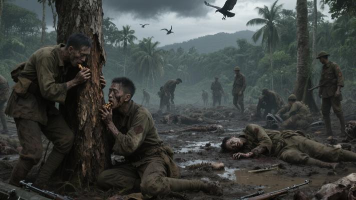 瓜岛战役惨状：1.5万日军啃树皮 半年饿死上万