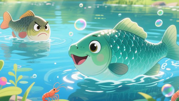 鲫鱼因青鱼境遇变化显露嫉妒心的故事