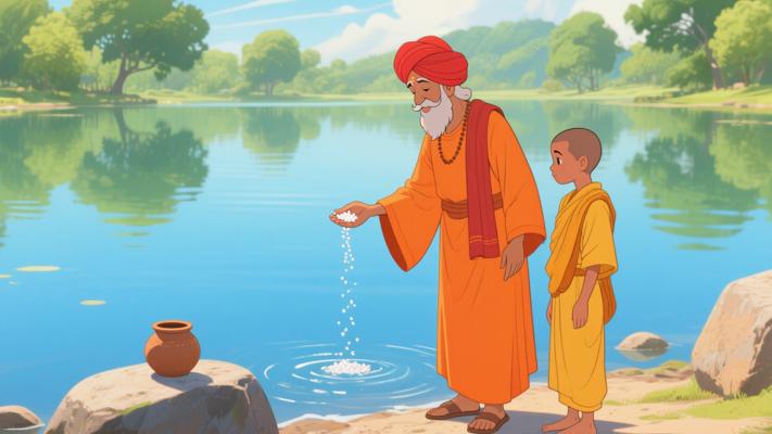 印度师徒的盐与湖水哲思：扩容生命格局消解痛苦重量