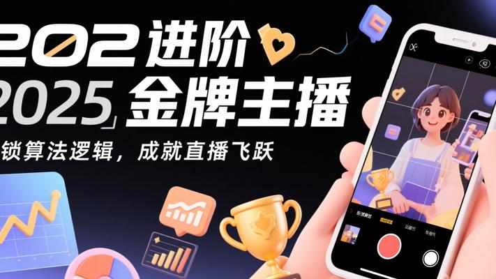 《2025进阶金牌主播》：解锁算法逻辑，成就直播飞跃