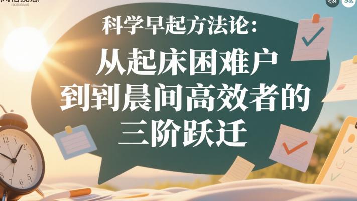 科学早起方法论：从起床困难户到晨间高效者的三阶跃迁