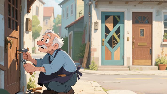 老木匠修门固守技艺 观邻扉惊悟思维局限的寓言