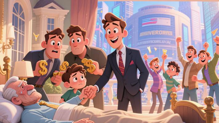 美国富翁遗产分配藏智慧小儿子重情获友成巨商