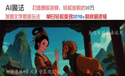 AI魔法发疯文学最新玩法