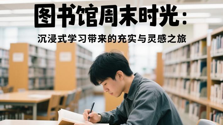 图书馆周末时光：沉浸式学习带来的充实与灵感之旅
