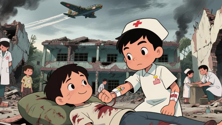 越南孤儿院空袭后现生死情谊小男孩为救挚友勇献热血