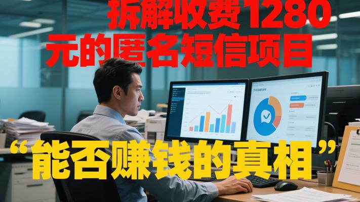 拆解收费1280元的匿名短信项目能否赚钱的真相
