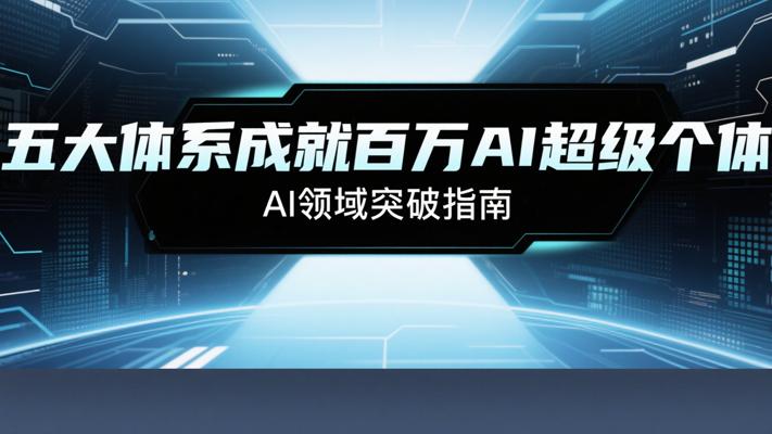 《五大体系成就百万AI超级个体》课程：AI领域突破指南