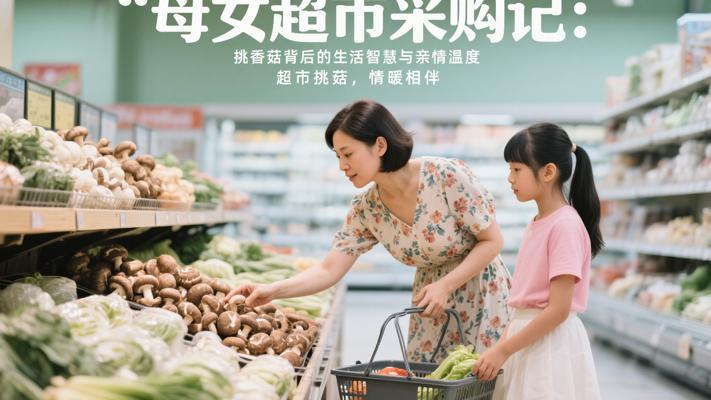 母女超市采购记：挑香菇背后的生活智慧与亲情温度