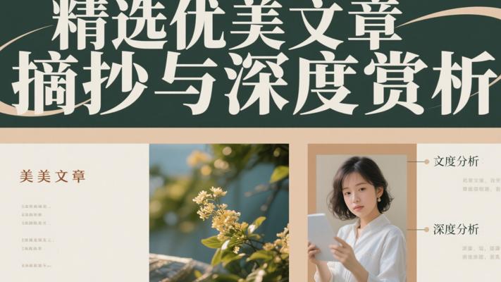 精选优美文章摘抄与深度赏析
