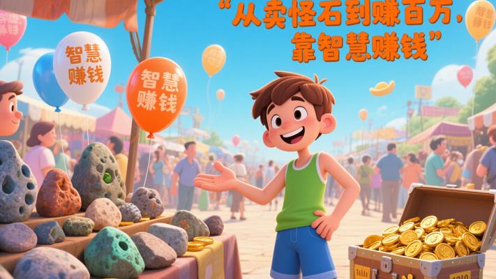 从卖怪石到赚百万靠智慧赚钱的故事