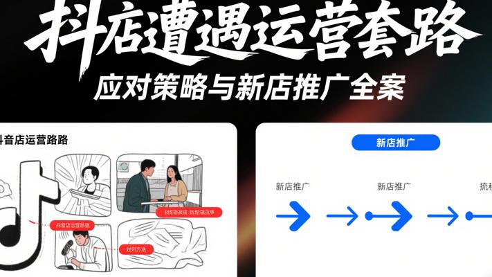 抖店遭遇运营套路应对策略与新店推广全案
