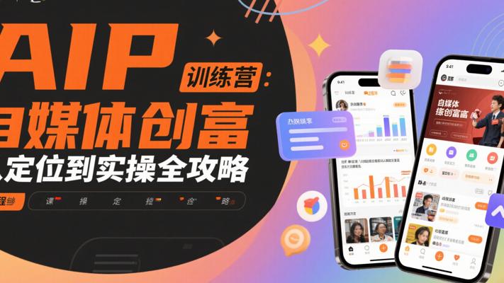 AIP训练营：自媒体创富从定位到实操全攻略
