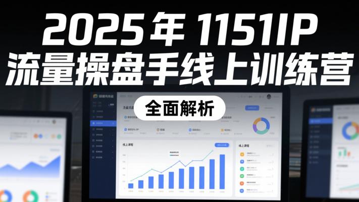 2025年1151IP流量操盘手线上训练营全面解析