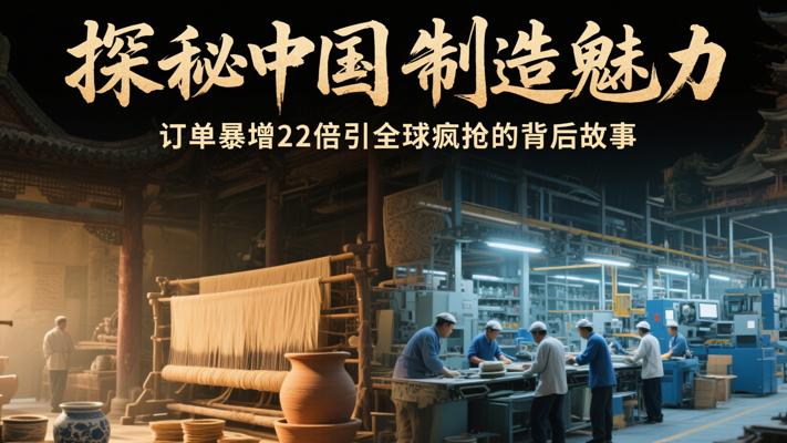 探秘中国制造魅力：订单暴增22倍引全球疯抢的背后故事